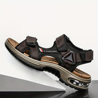 Premium Herren Leder Sandalen – Verstellbar sowie Mit Dämpfung