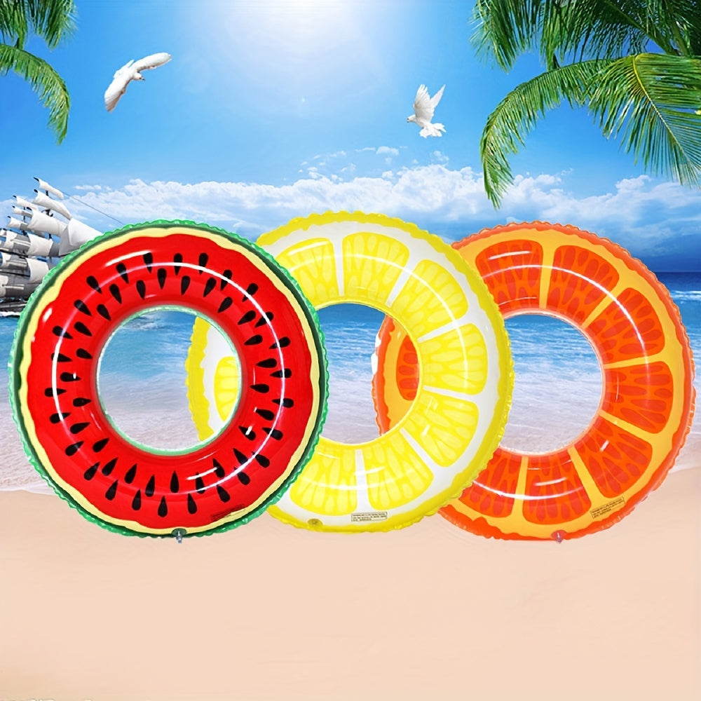 Frucht-Themen Aufblasbare Poolfloats: Set aus 3 strapazierfähigen Ringen