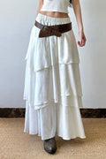 Asymmetrischer Maxirock mit A-Linie