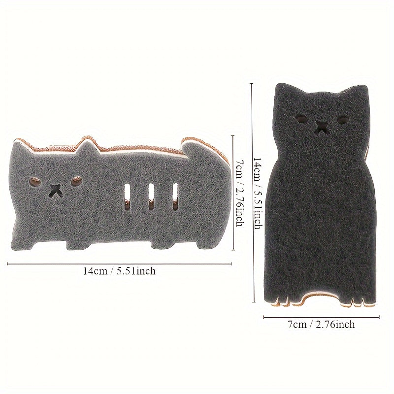 Purrfect Clean Katzen-Sponzenset – Nachhaltig, Niedlich sowie Superfunktional