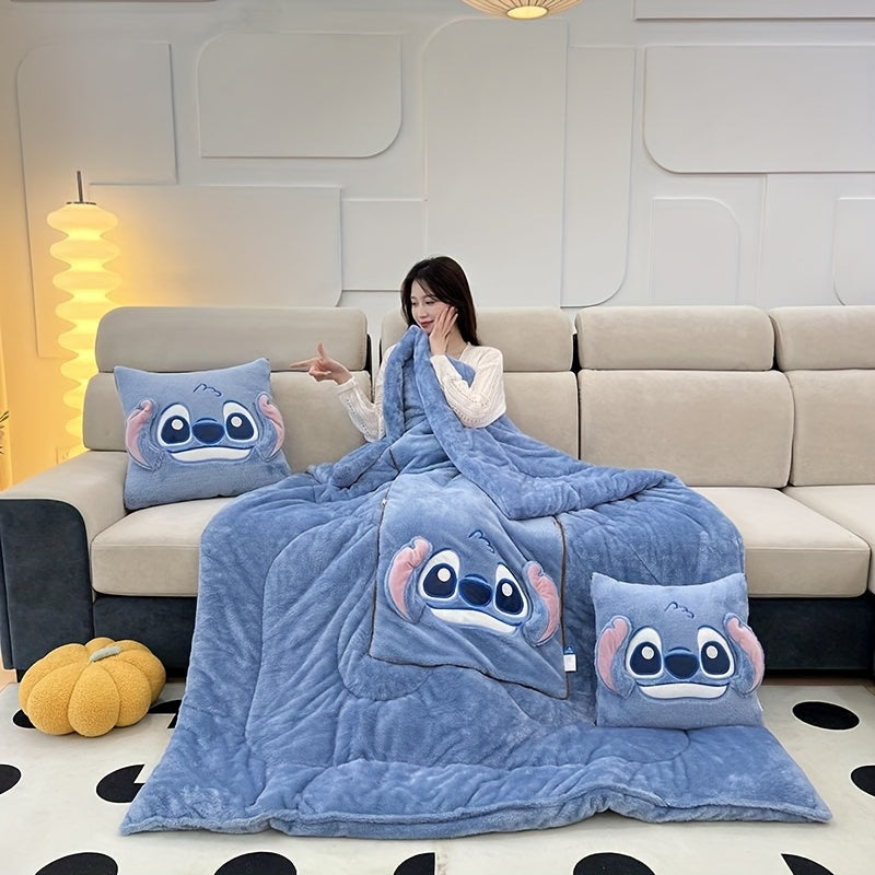 Stitch Kissen-Decke in Einem – Für Komfort sowie Gemütlichkeit in Einem