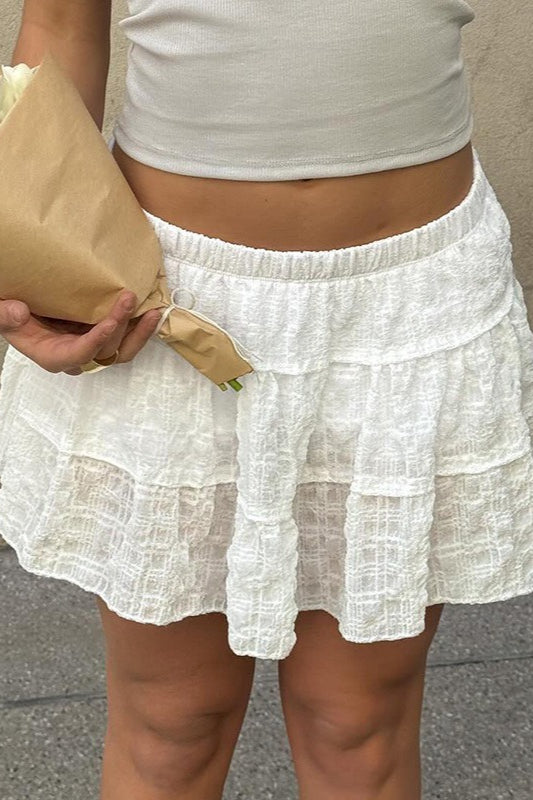 Rock mit A-Linie, niedriger Taille und Patchwork