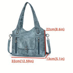 Vintage Chic Schultertasche – Funktional und Elegant