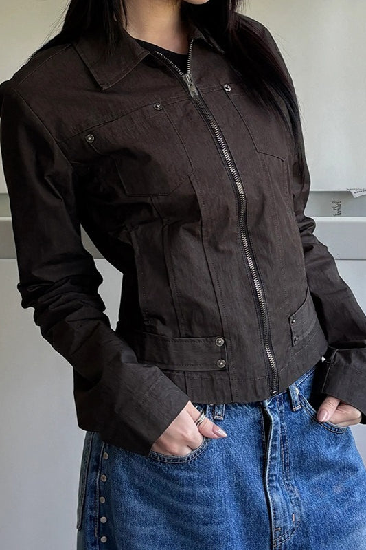 Jacke mit Reißverschluss