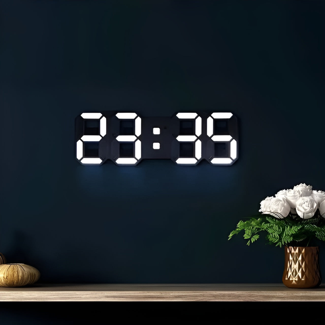 Futuristische LED-Wanduhr – Minimalistisches Design inklusive intelligenter Zeitanzeige