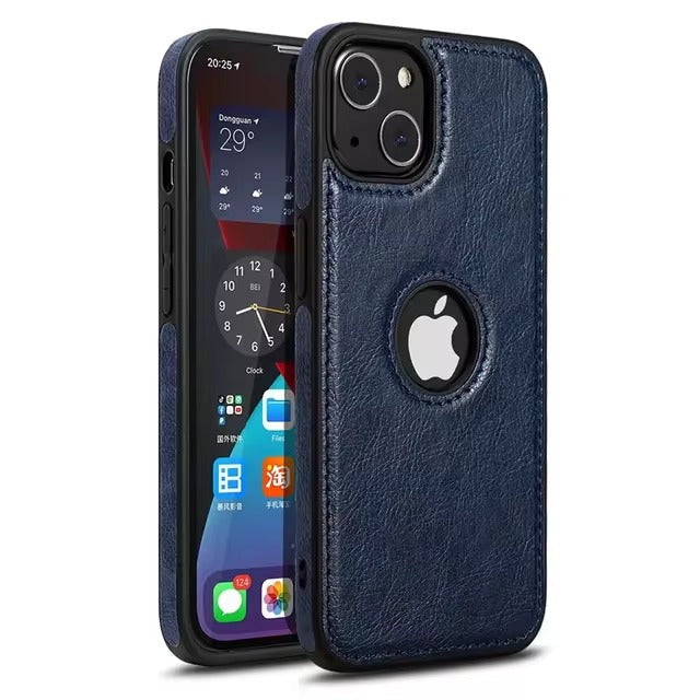 Luxuriöse Leder iPhone Hülle: Geschäftlich & Schützend
