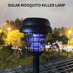 Solarbetriebene Insektenvernichterlampe: Mücken- & Fliegenfalle Duo