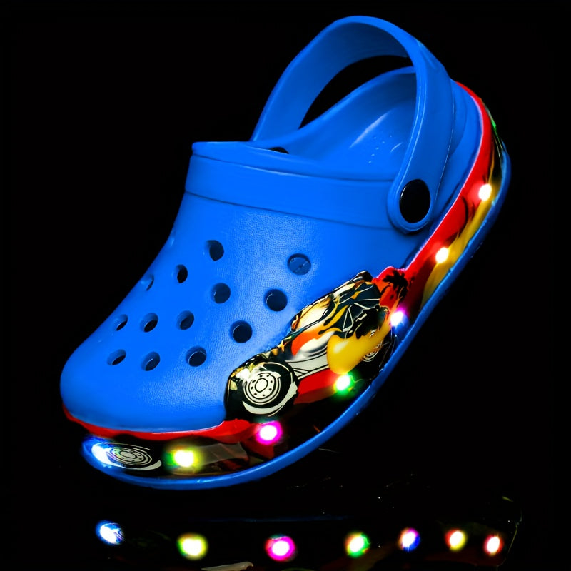 Leuchtende Clogs für Kinder – Atmungsaktive sowie rutschfeste Schuhe