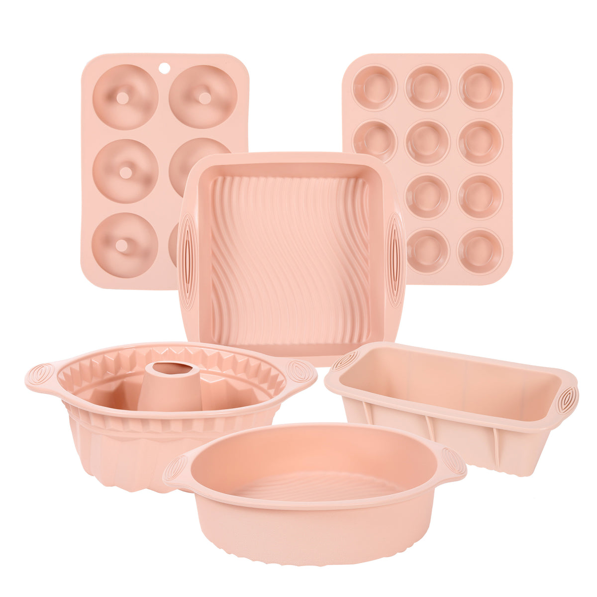 Komplettes Silikon-Backformen-Set – Flexibel, Haltbar und Einfach zu Benutzen