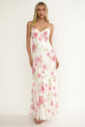 Charlisa – Maxikleid mit Rüschen und Blumenmuster