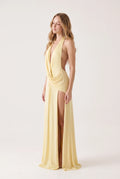 Maxikleid mit Neckholder und offenem Rücken