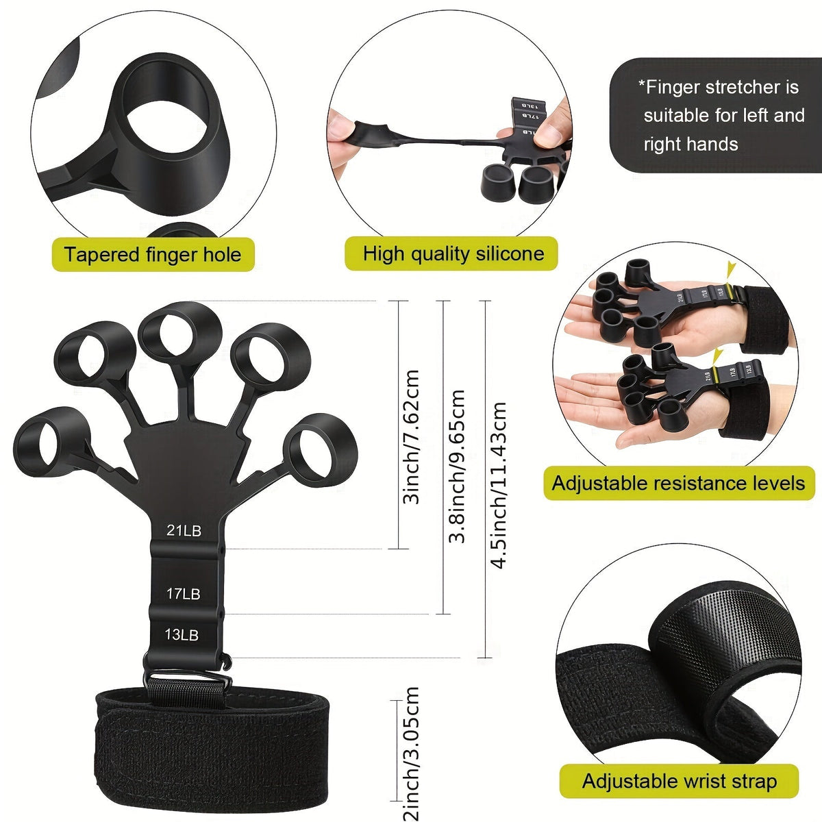 PowerGrip Handtrainer Set – 5-in-1 für Starke Hände sowie Unterarme