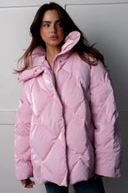 Locker geschnittene Jacke mit Baumwolle