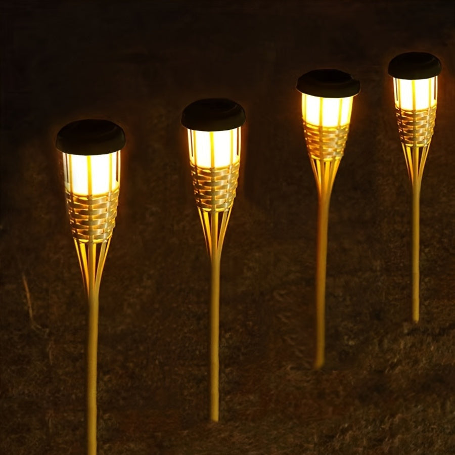 Solar-Bambusflammenlaterne – Stimmungsvolles sowie Natürliches