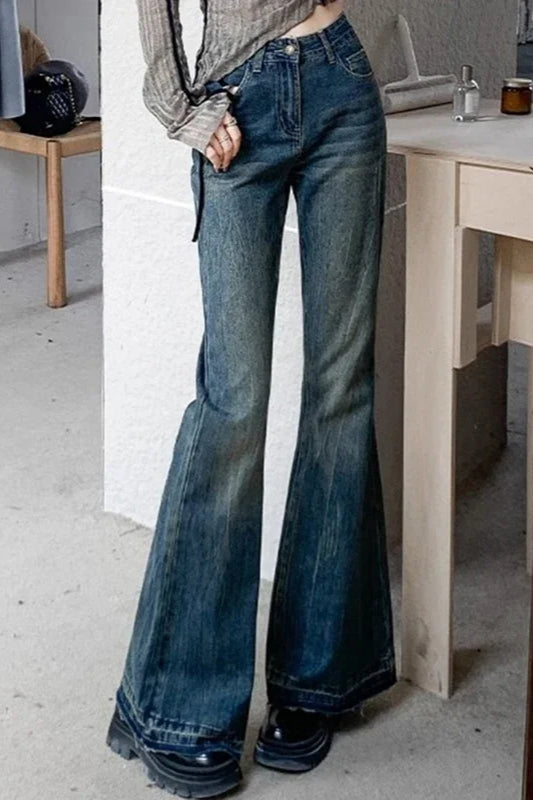 Figurbetonte Jeans in Schwarz-Grau