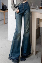 Figurbetonte Jeans in Schwarz-Grau