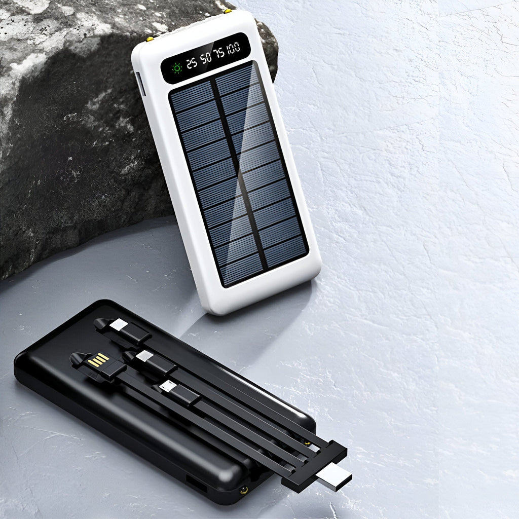 Hochleistungs-Solar-Powerbank mit 20.000mAh – Schnelles sowie Dual-Laden