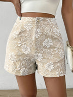 Elegante Jacquard-Shorts für Damen – Lässig sowie Modisch