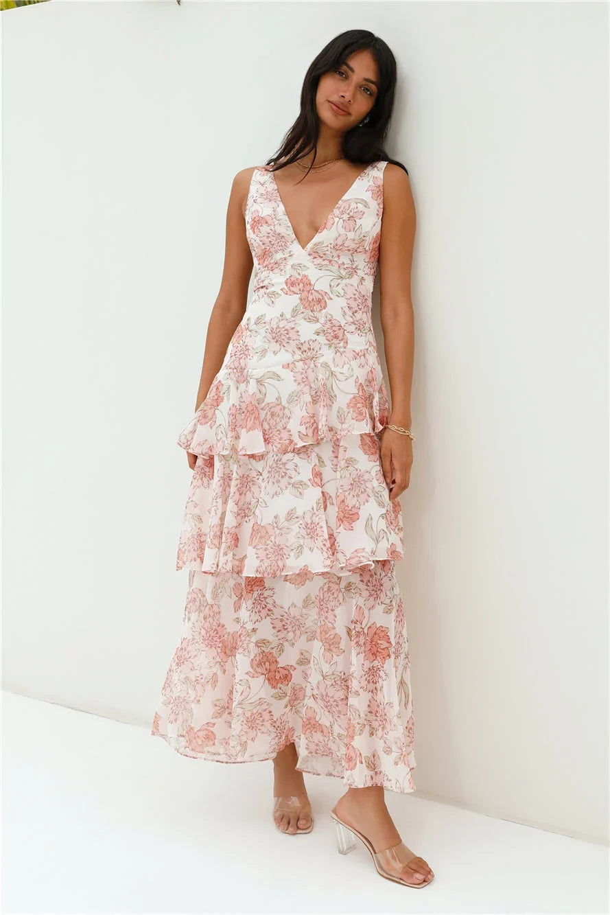 Foolish – Maxikleid mit V-Ausschnitt