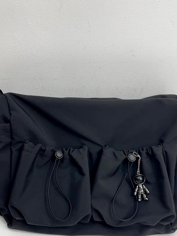 UrbanEase Umhängetasche – Kordelzug Schultertasche inklusive großer Kapazität