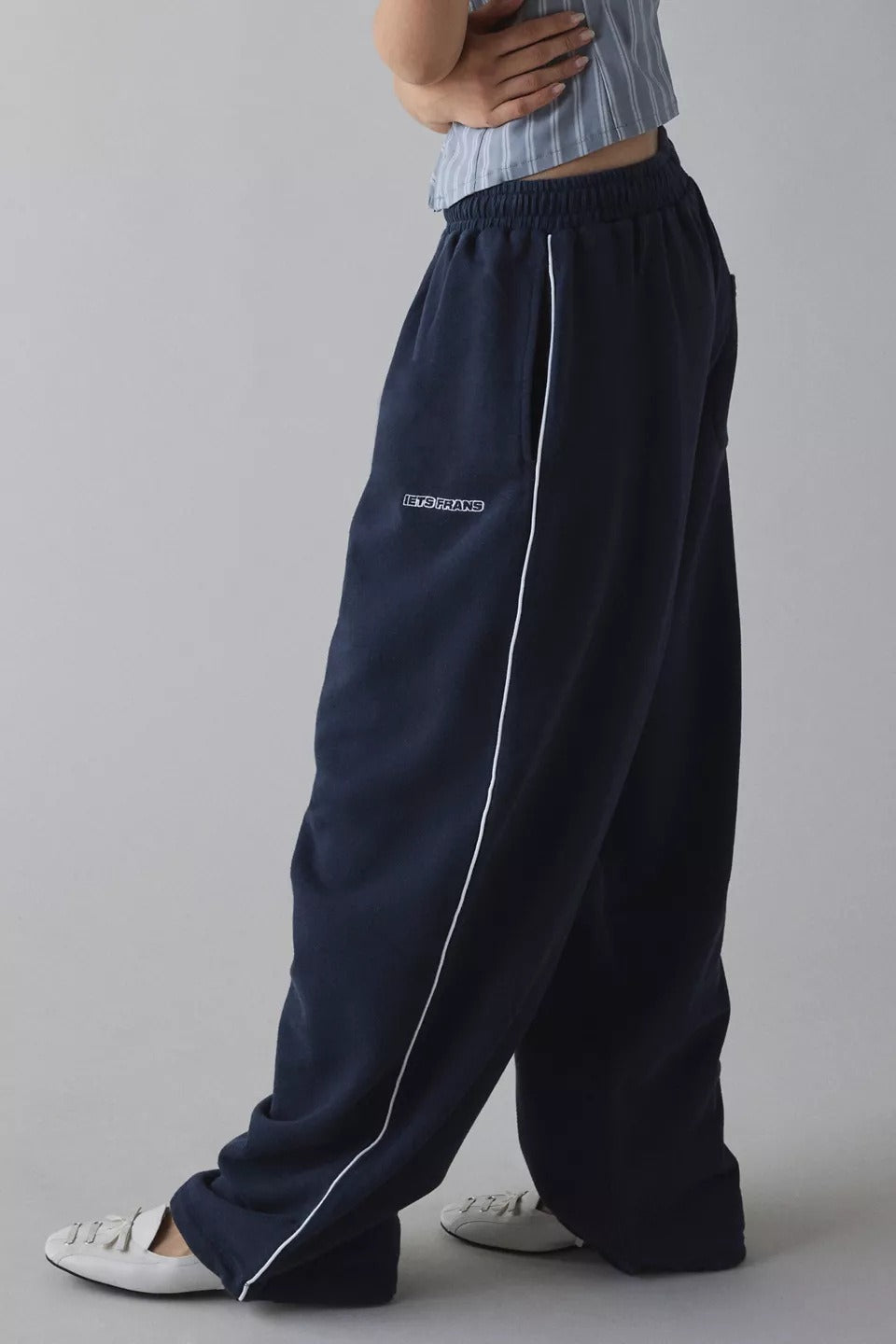 Locker geschnittene Hose in Rosa