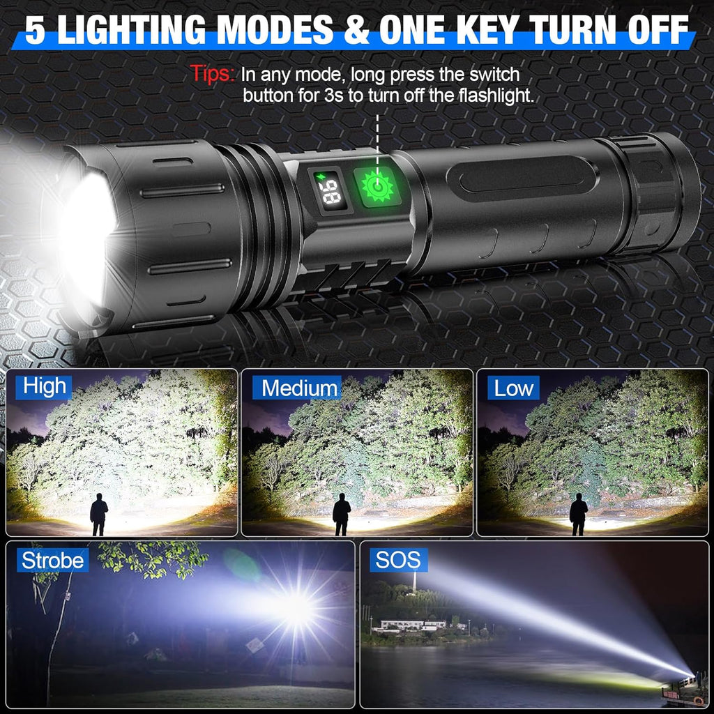 UltraBright Taschenlampe – Leistungsstark sowie Aufladbar