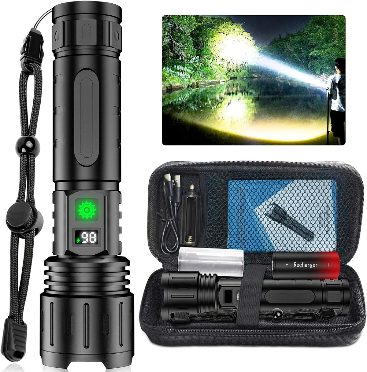UltraBright Taschenlampe – Leistungsstark sowie Aufladbar