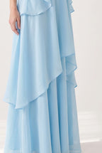Maxikleid mit V-Ausschnitt und Neckholder