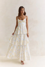 Sweet – Maxikleid mit offenem Rücken und Volants