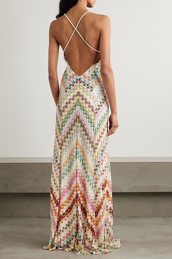 Figurbetontes Kleid mit Druck in Rosa
