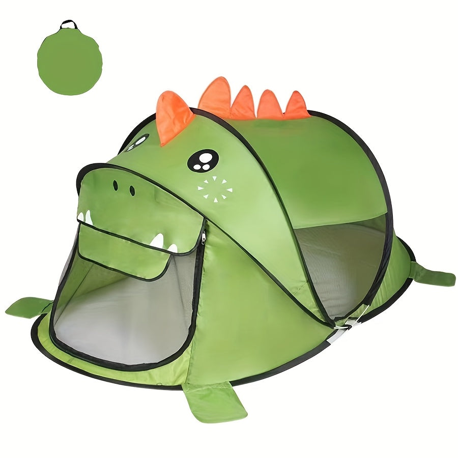 Kinder-Dinosaurier, Hai & Bären Pop-Up Spielzelt-Set inklusive UPF 50 – Atmungsaktiv & Tragbar für Babys & Kleinkinder