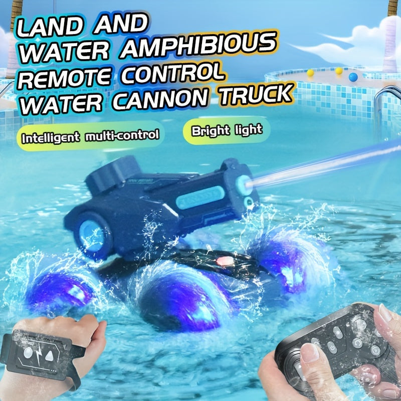 SplashRider Amphibischer RC Wasserkanonen Truck: Spritziger Spielspaß