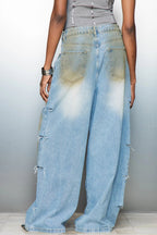 Jeans mit hoher Taille und Denim
