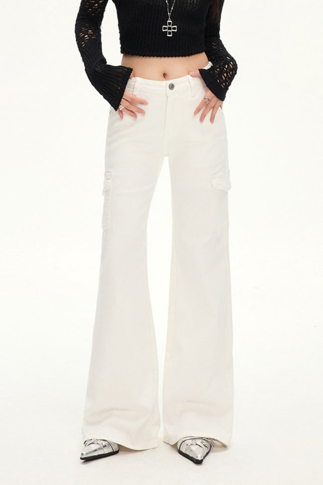 Figurbetonte Jeans in Weiß