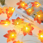 LED Blätter Lichterkette – Warme Herbststimmung für den Einsatz zu Hause und Feste