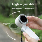 Kompakter Turbo Handventilator – 3-in-1 USB wiederaufladbar inklusive 5 Geschwindigkeiten