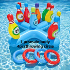 Aufblasbares Wasser-Bowling-Set: Lustiges Poolspiel für alle