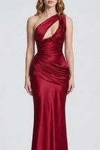 Twisted – Satin-Maxikleid mit Cut-outs