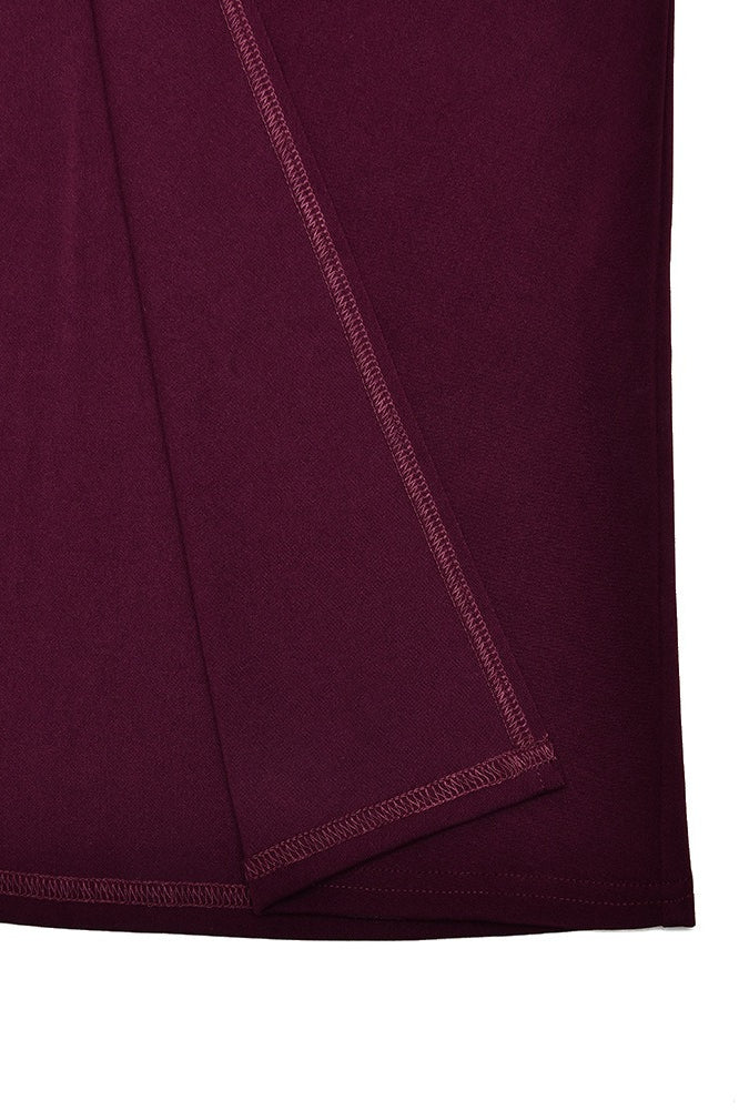 Figurbetontes Maxikleid mit Schlitz