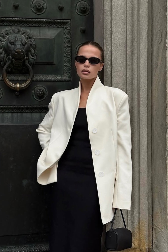 Blazer mit V-Ausschnitt