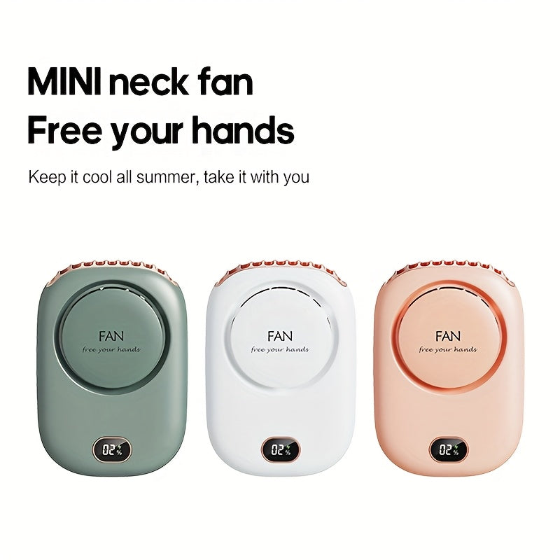 USB wiederaufladbarer Mini Nackenventilator – Leicht inklusive einstellbaren Geschwindigkeiten