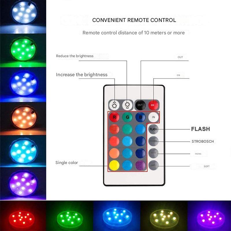 Unterwasser LED Lampe – Farbenfroh sowie Vollständig Wasserdicht