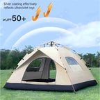 QuickCamp Zelt - Schnell aufzubauendes Zelt inklusive UV-Schutz für 4 Personen