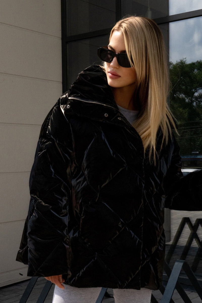 Locker geschnittene Jacke mit Baumwolle
