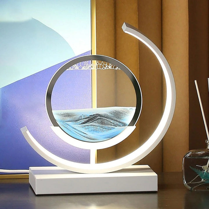 SandLight 3D Sandtischlampe – Entspannendes Design inklusive Bewegtem Sand