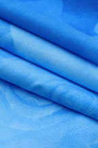 Ärmelloses Maxikleid mit Blumenmuster in Blau