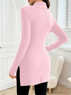 Eleganter Langärmeliger Pullover Mit Schmaler Passform Für Den Herbst