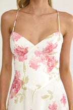 Charlisa – Maxikleid mit Rüschen und Blumenmuster