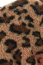 Mantel mit Reißverschluss und Leopardenmuster