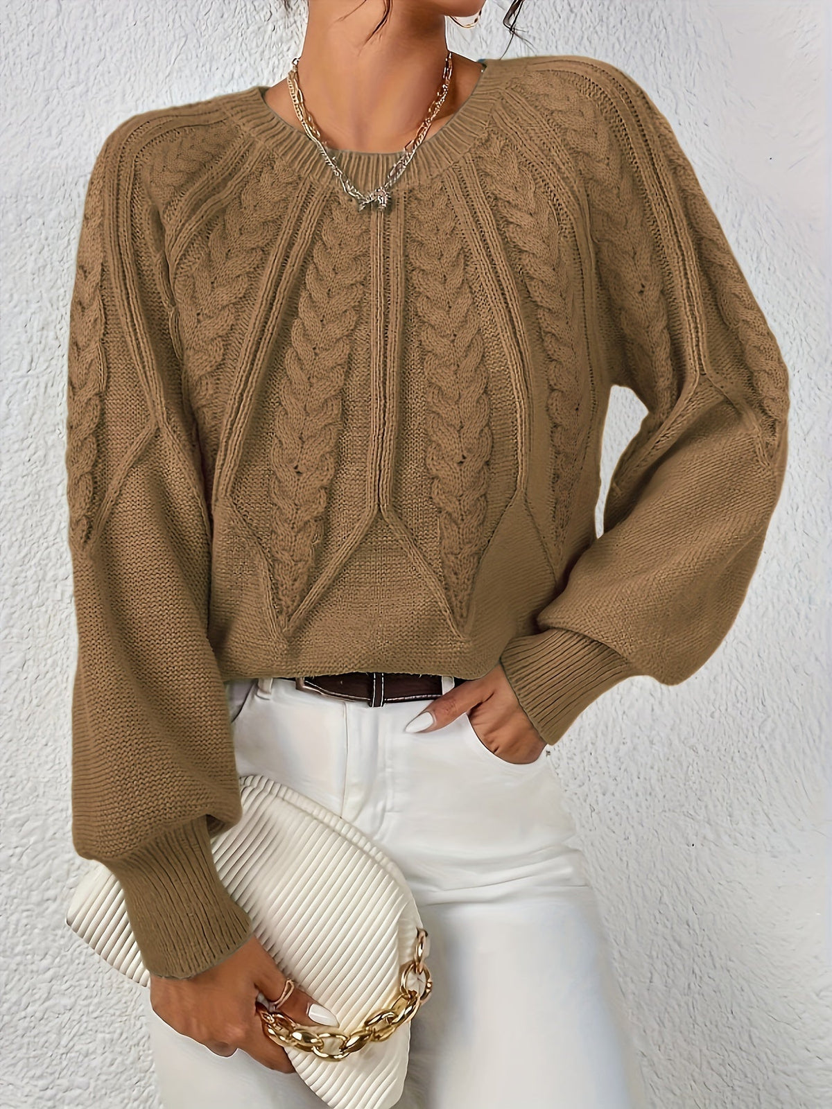 Eleganter Pullover mit langen Ärmeln